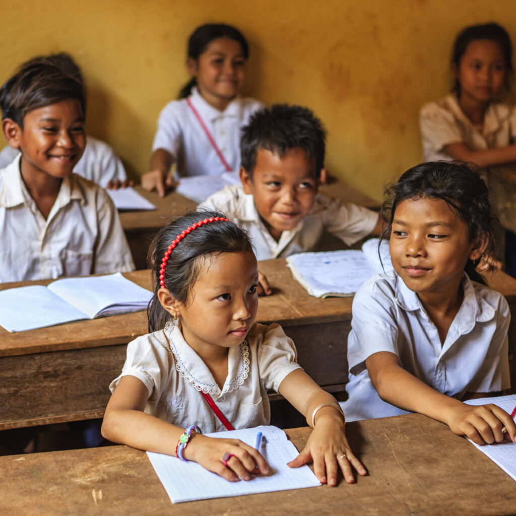 Children studying in the classroom. | शिक्षा का अधिकार