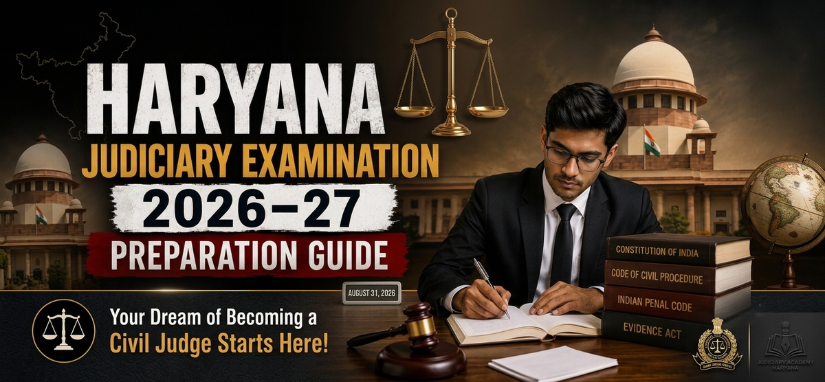 Haryana Judiciary Examination 2026–27 – Complete Guide to Eligibility, Syllabus and Preparation