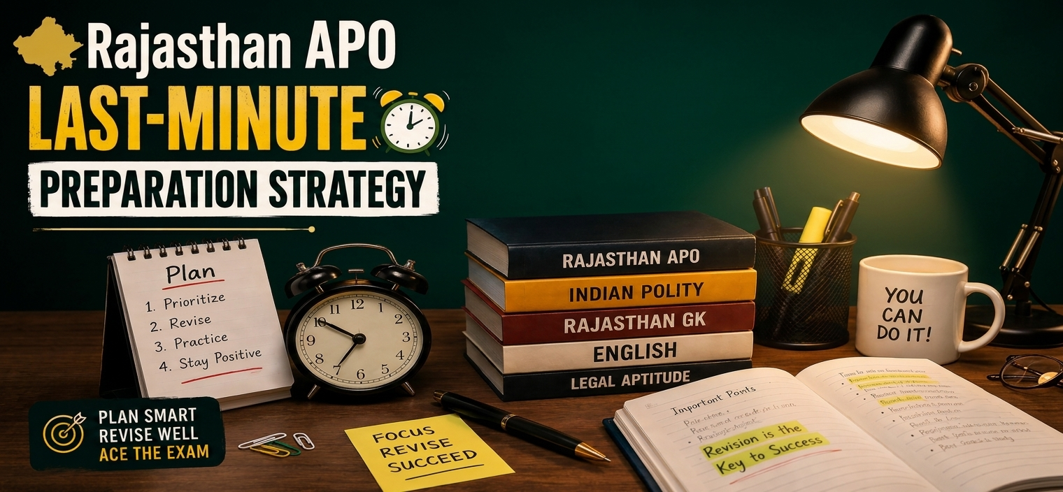 How to Crack Rajasthan APO in First Attempt? Last-Minute Strategy for 2nd September 2026 Examination