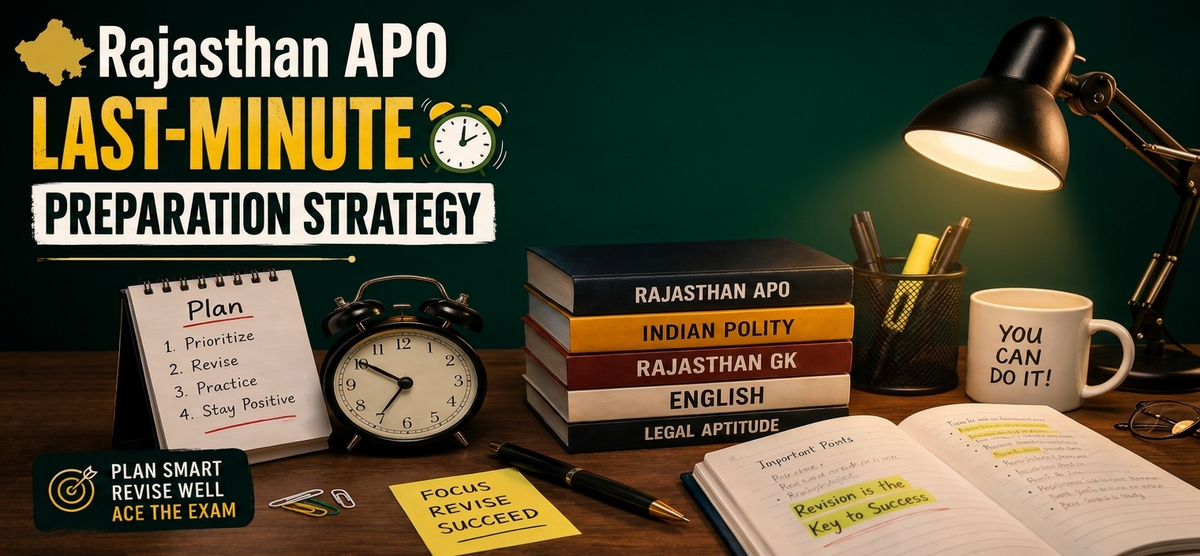 How to Crack Rajasthan APO in First Attempt? Last-Minute Strategy for 2nd September 2026 Examination