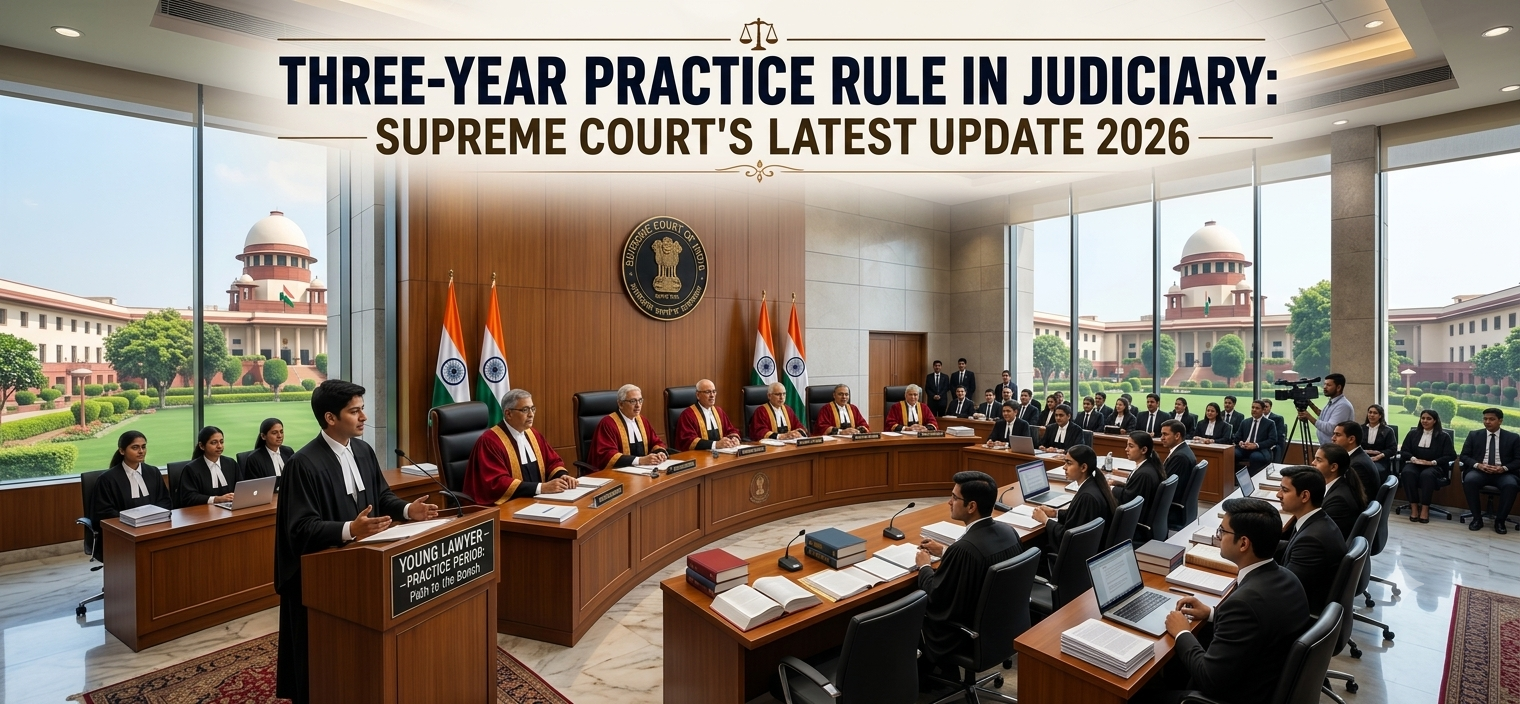 The Three-Year Practice Rule in Judiciary: From the Shetty Commission to the Supreme Court's Recent Stance