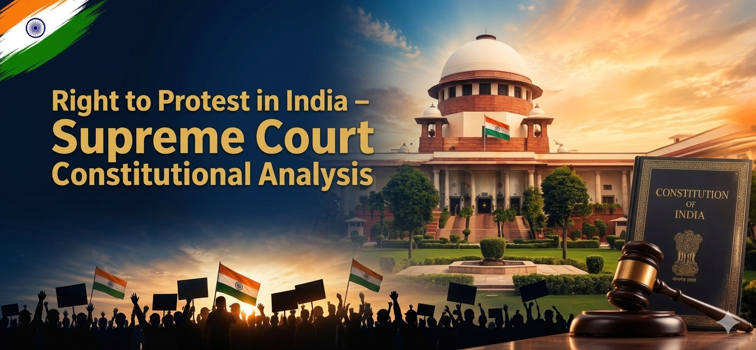 Right to Protest in India: Supreme Court's View on the "Sansad Chalo" Case and Constitutional Analysis