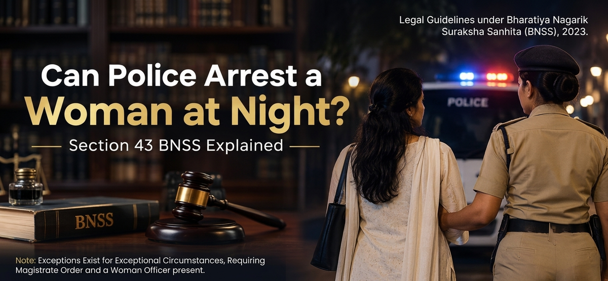 Can Police Arrest a Woman at Night? – Know the Law under BNSS 2023
